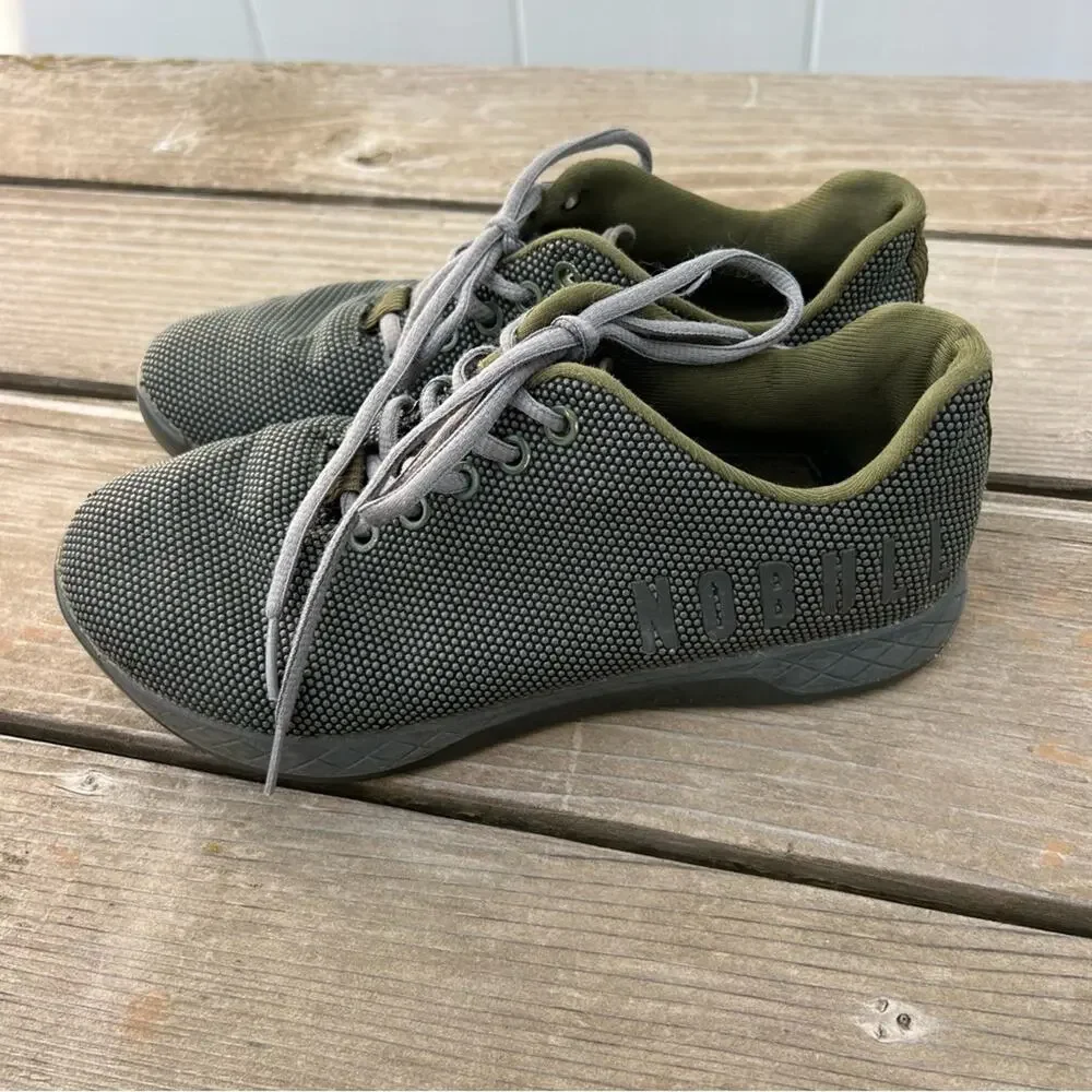 NoBull Olive Green Weight Lift Cross Fit Athletic Shoe W7.5